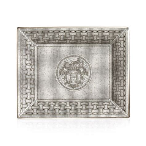 hermes china dinnerware|Hermes mosaique tray.